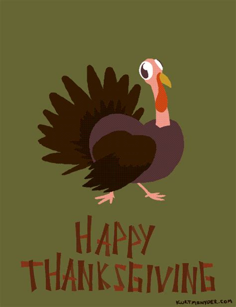 Happy Thanksgiving Turkey Wishes GIf