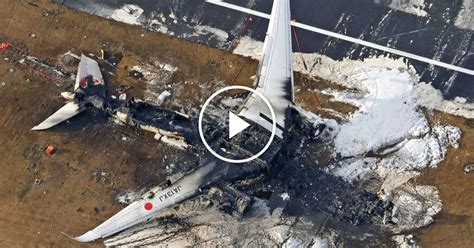 Charred Remains of Japan Airlines Plane Crash - The New York Times