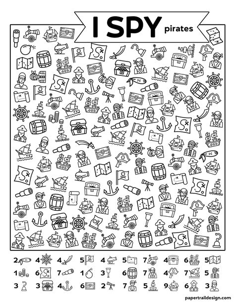 I Spy Printable Worksheets - Printable Word Searches