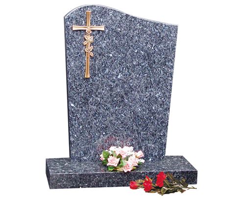 GH57 Blue Pearl Granite Headstone - UK Memorial Service