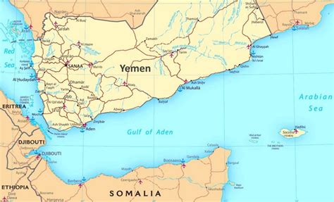 Gulf of Aden political map - Ontheworldmap.com