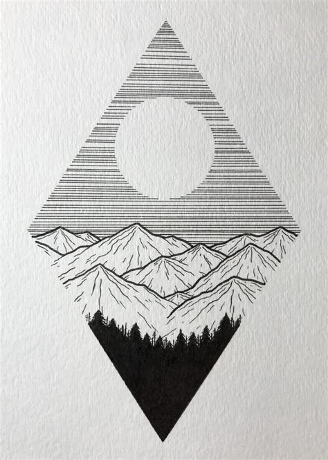 Pin by Zach on Nature Tattoo | Art drawings simple, Fineliner art, Art sketches doodles