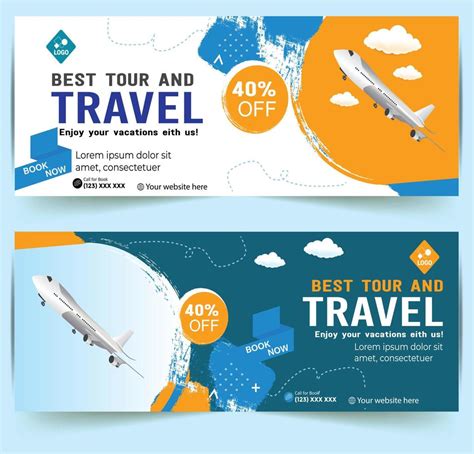 Modern World tours Banner design. company Holiday Adventure Template. Travel agency World ...