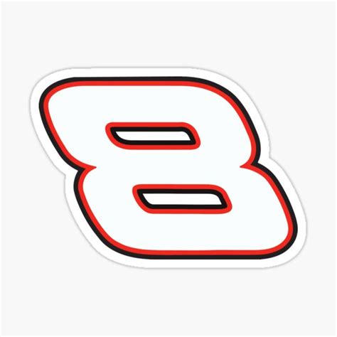 "#8 Dale Earnhardt Jr." Sticker for Sale by Jayiscool71 | Redbubble