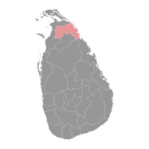 Mullaitivu District map, administrative division of Sri Lanka. Vector illustration. 39353299 ...