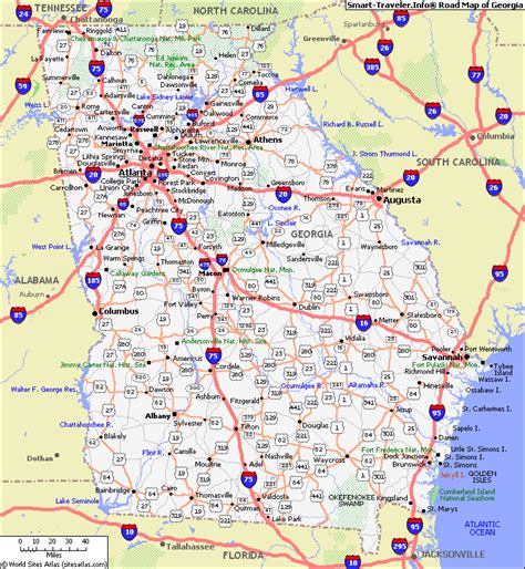 georgia map with cities | MAP OF GEORGIA - Click now for City Maps ...