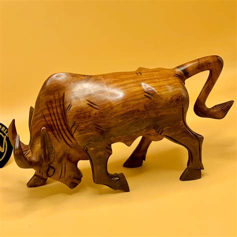 Handcrafted Bull Sculpture