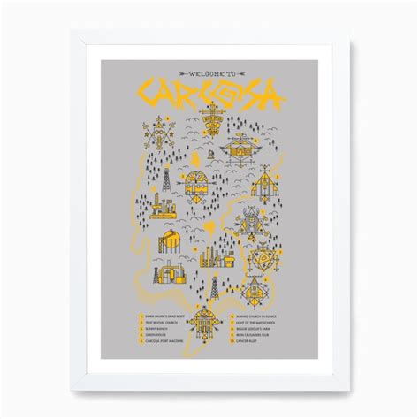 True Detective Map (Welcome To Carcosa) Print | Fast shipping | Fy