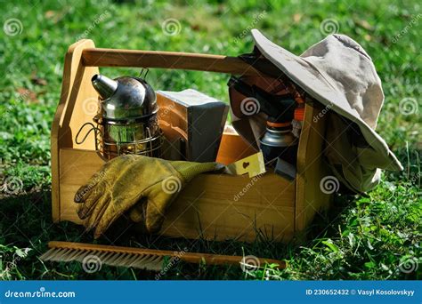 A Tool of the Beekeeper. Everything for a Beekeeper To Work with Bees Stock Photo - Image of ...