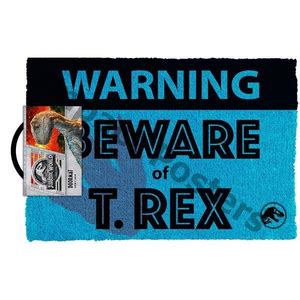 Door Mat - Jurassic World Beware T- Rex - Quirky-Door Mats : The Games Shop | Board games | Card ...