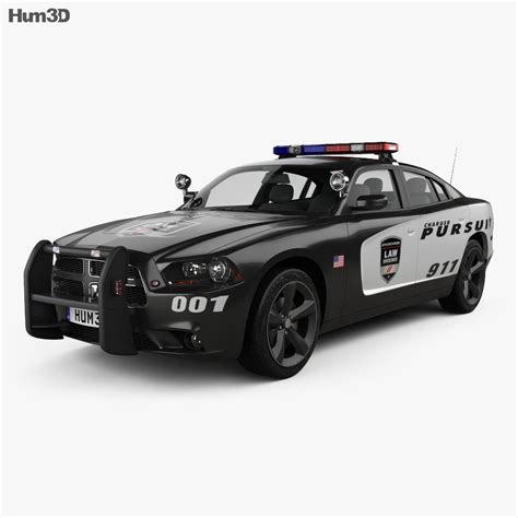 Dodge Charger Police 2012 3D model - Vehicles on Hum3D