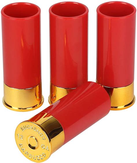 12 Gauge Shotgun Shell 2oz Shot Glasses | Set of 4 | Free Shipping - Toynk Toys