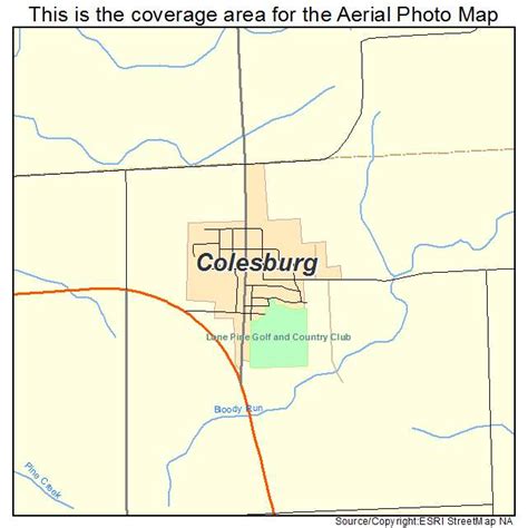 Aerial Photography Map of Colesburg, IA Iowa