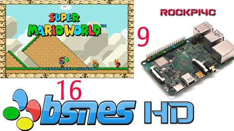 SUPER MARIO WORLD 16:9 BSNES HD TEST on ROCKPI4C - YouTube