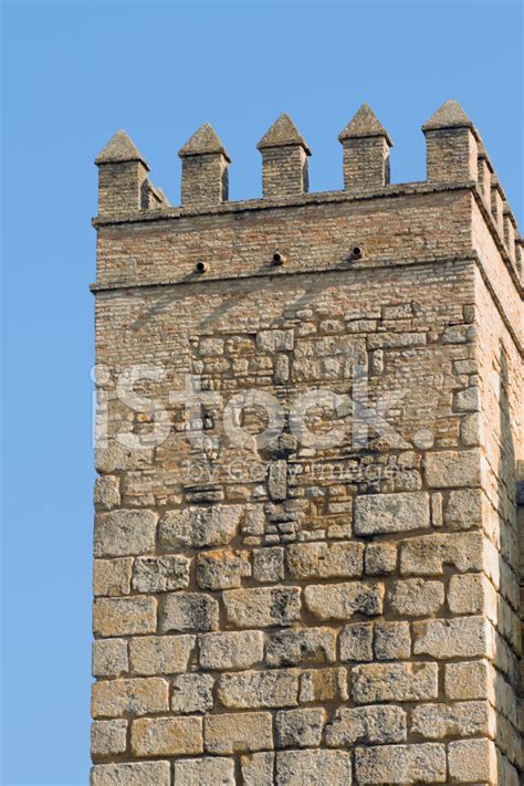 Medieval Tower And Wall Of Reales Alcázares Stock Photo | Royalty-Free | FreeImages