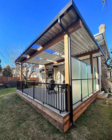 Metal Patio Cover with Glass Roof - Econowise Sunrooms & Patio Covers