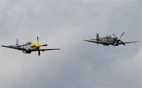 RAF Spitfire and American P-51 Mustang | Ian Dick | Flickr