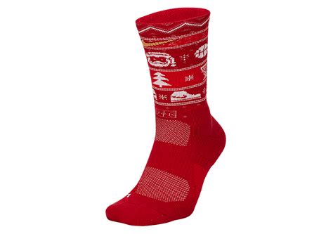 NIKE ELITE CHRISTMAS CREW SOCKS GYM RED price €15.00 | Basketzone.net