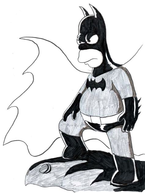 Homer S. as Batman by MMAsamune on DeviantArt