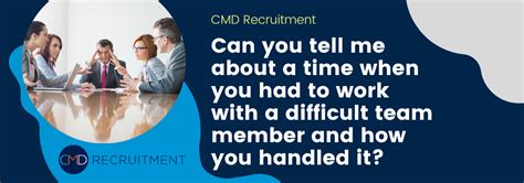 6 Common Teamwork Interview Questions and Answers - CMD Recruitment