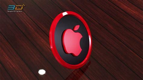 3D animated Apple logo | 3d animation - YouTube