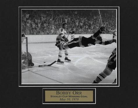 Bobby Orr Photo Flying Goal 11x14 - New England Picture