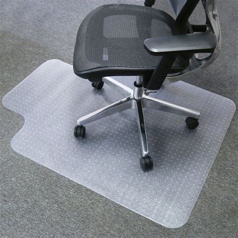 Zimtown PVC Carpet Chair Mats,for Carpeted Floors with Lip, Transparent Desk Chair Mat 36"x 48 ...