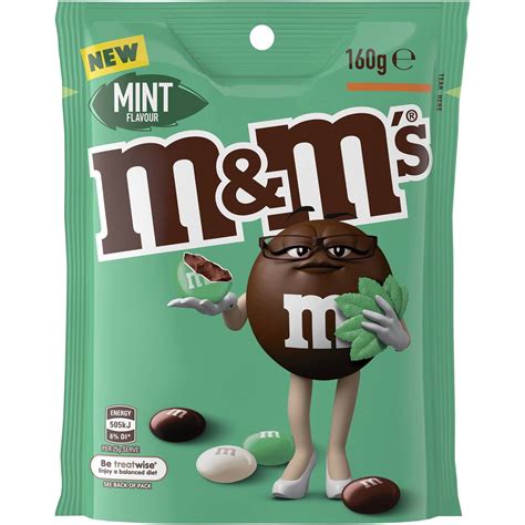 M&m's Mint Medium Pouch 160g | Woolworths