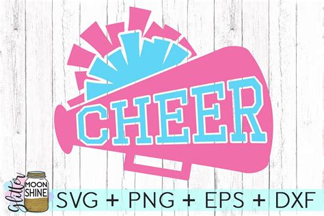 Cheer Megaphone SVG DXF PNG EPS Cutting Files