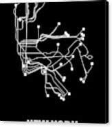 Black New York Subway Map by Naxart Studio