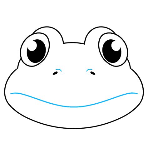 How to Draw a Frog Face - Really Easy Drawing Tutorial