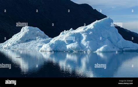 Icebergs floating in the Labrador Sea, Nuuk Fjord, Sermersooq ...