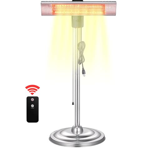 LHRIVER Electric Patio Heater, Height Adjustable & Remote Control ...