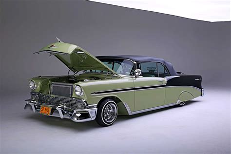 1956 Chevrolet Bel Air Top Up Driver Side Front View - Lowrider