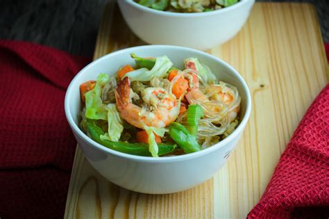 Chicken and Shrimp Vermicelli Noodles - One Chopping Board