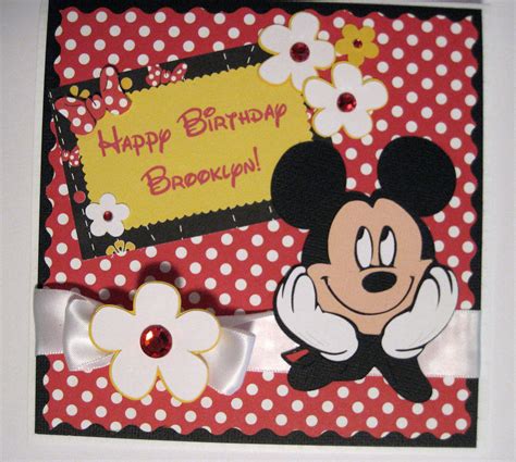 Mickey Mouse Birthday Card