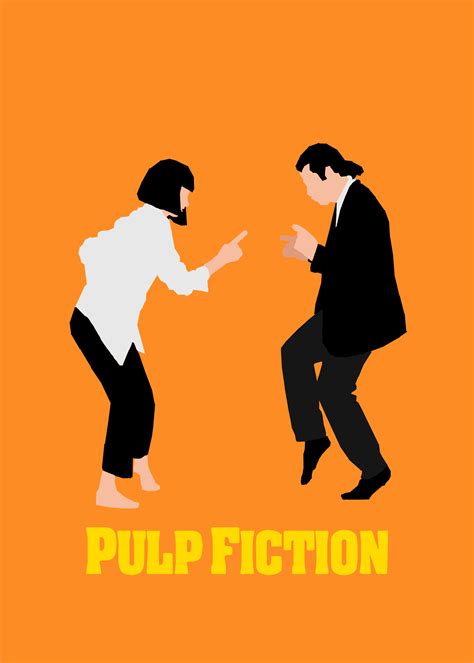 ArtStation - Pulp Fiction - minimalist poster