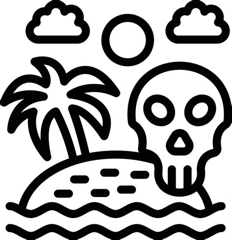 Skull Island Vector Icon Style 22246654 Vector Art at Vecteezy