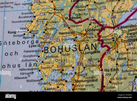 map of bohuslän Stock Photo - Alamy