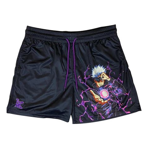 Purple Hollow Shorts - Black