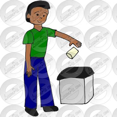 Throw Away Picture for Classroom / Therapy Use - Great Throw Away Clipart