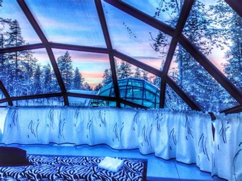 Watch the Northern Lights from Glass Igloos at Hotel Kakslauttanen, Finland - Homeli