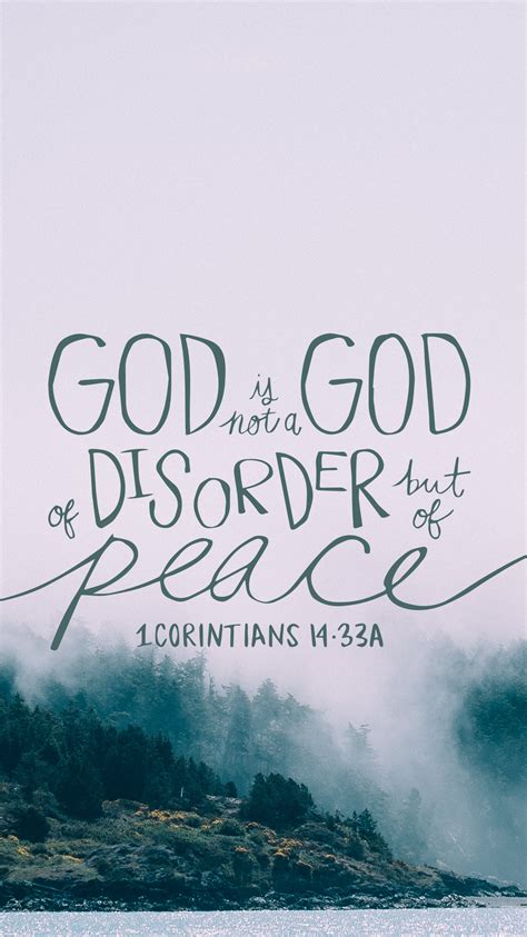 "For God is not a God of disorder but of peace." 1 Corinthians 14:33 #Bible #BibleVerse # ...