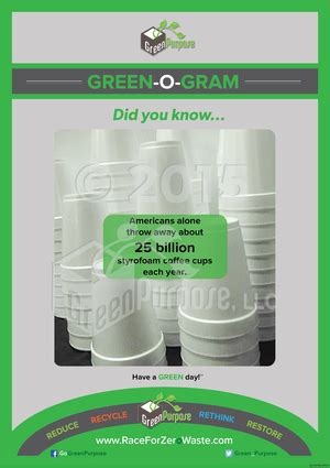 Green-O-Gram ™ Recycling Education Poster With Styrofoam Recycling Fac – My Green Purpose