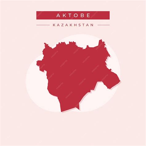 Premium Vector | Vector illustration vector of aktobe map kazakhstan