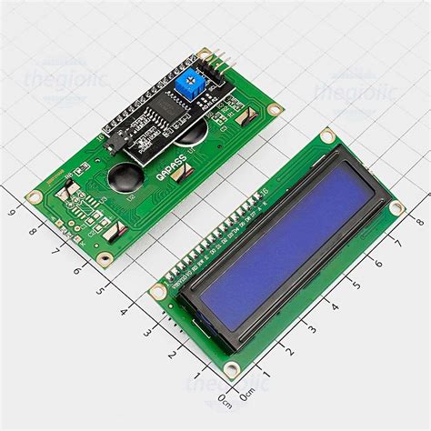 LCD 1602 Nền Xanh Dương Chữ Trắng 5V Kèm I2C Driver