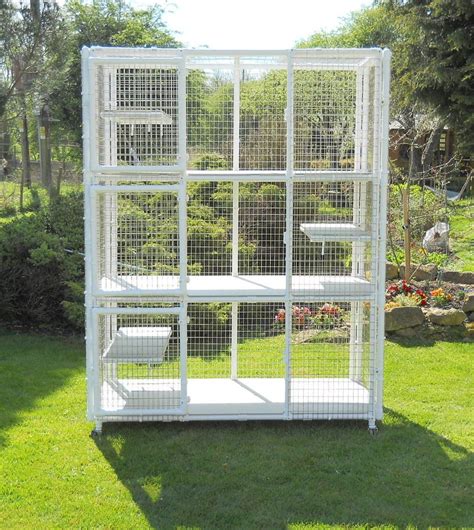 Tower cage from Penthouse Products with shelves and castors | Cat cages, Outdoor cat enclosure ...