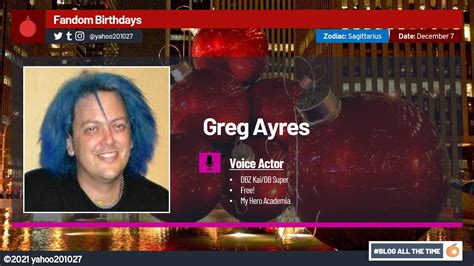 Happy Birthday, Greg Ayres (2021) | Anime Amino