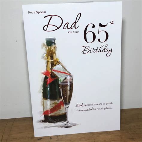 For A Special Dad On Your 65th Birthday Card - Gifts From Me To You