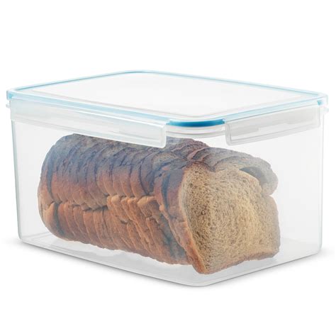 Komax Biokips Sandwich Bread Box - Airtight, Leakproof With Locking Lid - BPA Free Plastic Food ...